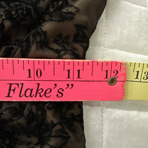 INVITEE Dress Womens Medium Black Lace Bodycon Sheath Sexy Cocktail Coquette - Picture 12 of 14